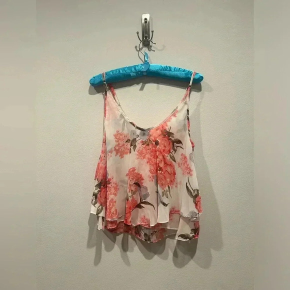 SHOW ME YOUR MUMU Jodi Rae Ruffle Tank Blossom Blush / Size Small / - Picture 3 of 7